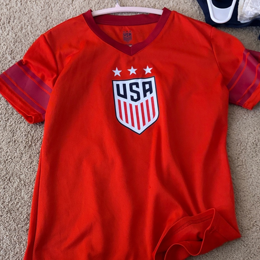 USA Kids Red Soccer Jersey
